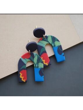 Fun Epoxy Earrings